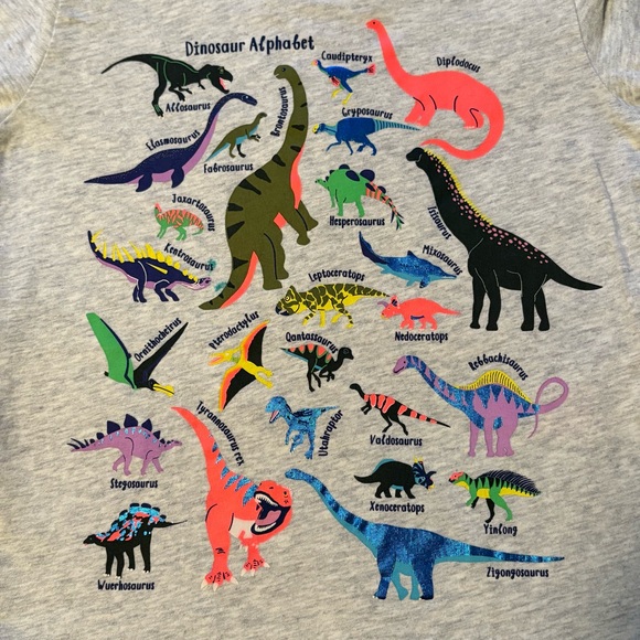 Mini Boden Dinosaur Alphabet Shirt - Picture 4 of 5